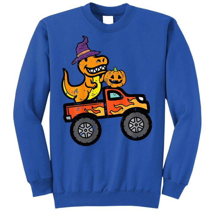 Halloween Monster Truck Dino Trex Costume Sweatshirt