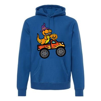 Halloween Monster Truck Dino Trex Costume Premium Hoodie