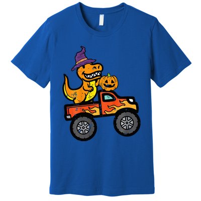 Halloween Monster Truck Dino Trex Costume Premium T-Shirt