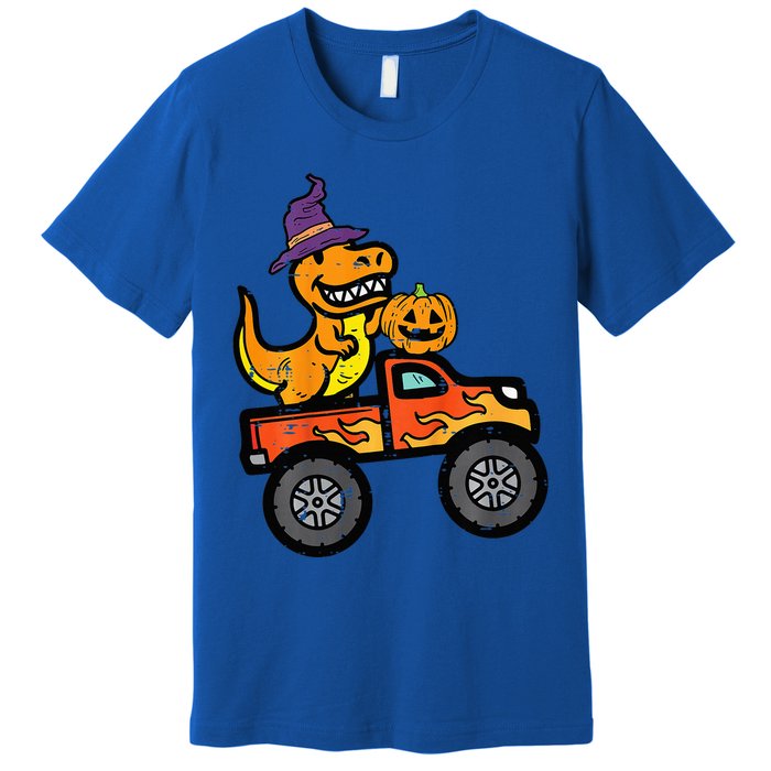 Halloween Monster Truck Dino Trex Costume Premium T-Shirt