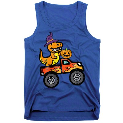 Halloween Monster Truck Dino Trex Costume Tank Top