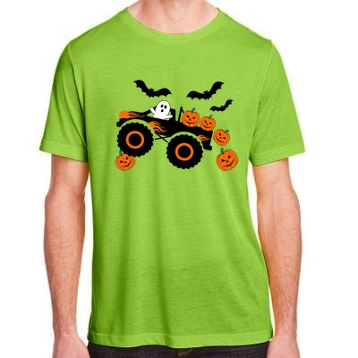 Halloween Monster Truck Ghost S Costume Gift Adult ChromaSoft Performance T-Shirt