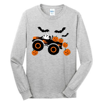 Halloween Monster Truck Ghost S Costume Gift Tall Long Sleeve T-Shirt