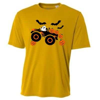 Halloween Monster Truck Ghost S Costume Gift Cooling Performance Crew T-Shirt