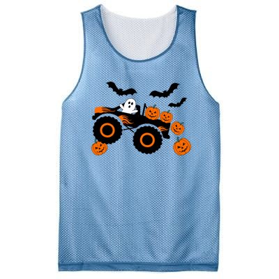 Halloween Monster Truck Ghost S Costume Gift Mesh Reversible Basketball Jersey Tank