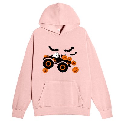 Halloween Monster Truck Ghost S Costume Gift Urban Pullover Hoodie