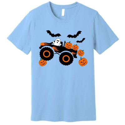 Halloween Monster Truck Ghost S Costume Gift Premium T-Shirt