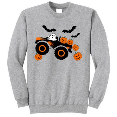 Halloween Monster Truck Ghost S Costume Gift Tall Sweatshirt