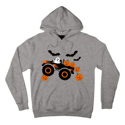 Halloween Monster Truck Ghost S Costume Gift Tall Hoodie