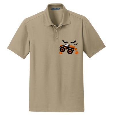 Halloween Monster Truck Ghost S Costume Gift Dry Zone Grid Polo