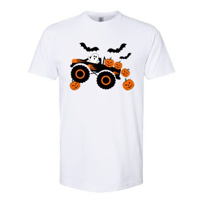 Halloween Monster Truck Ghost S Costume Gift Softstyle CVC T-Shirt