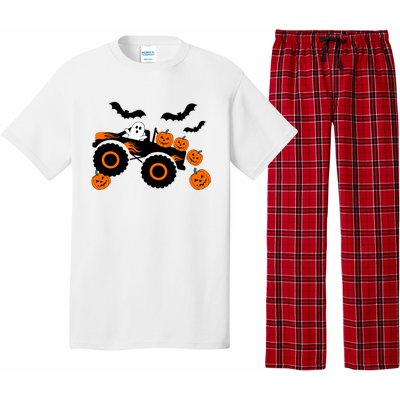 Halloween Monster Truck Ghost S Costume Gift Pajama Set