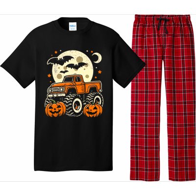 Halloween Monster Truck Pumpkin Halloween Pajama Set