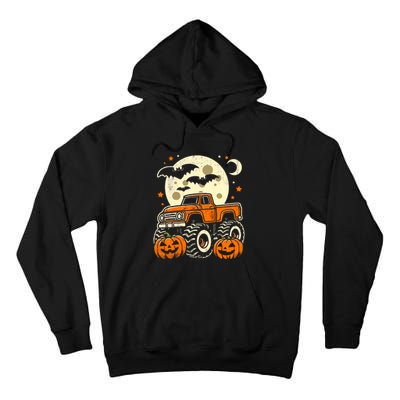 Halloween Monster Truck Pumpkin Halloween Tall Hoodie