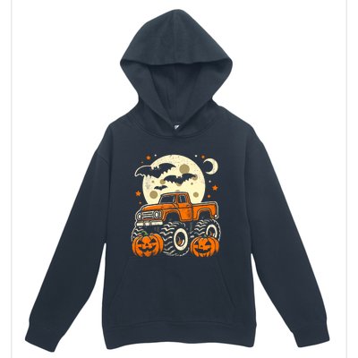 Halloween Monster Truck Pumpkin Halloween Urban Pullover Hoodie