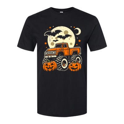 Halloween Monster Truck Pumpkin Halloween Softstyle CVC T-Shirt