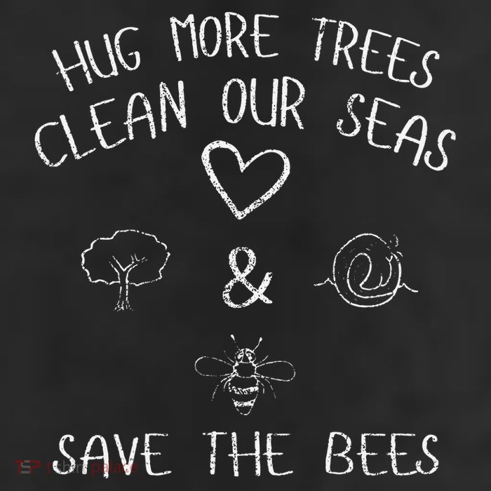 Hug More Trees Clean Our Seas And Save The Bees Gift Long Sleeve Beanie