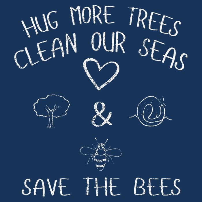 Hug More Trees Clean Our Seas And Save The Bees Gift Long Sleeve Infant Baby Jersey Bodysuit
