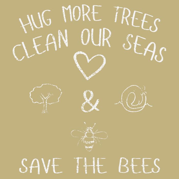 Hug More Trees Clean Our Seas And Save The Bees Gift Long Sleeve Magnet