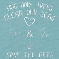 Hug More Trees Clean Our Seas And Save The Bees Gift Long Sleeve Sueded Cloud Jersey T-Shirt