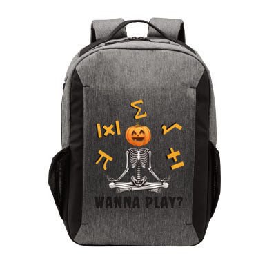 Halloween Math Teacher Funny Skeleton Wanna Play Vector Backpack