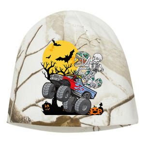 Halloween Monster Truck Pumpkin Mummy Dinosaur T Rex Kati - Camo Knit Beanie