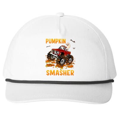 Halloween Monster Truck Pumpkin Smasher Boo Ghost Gift Gift Snapback Five-Panel Rope Hat