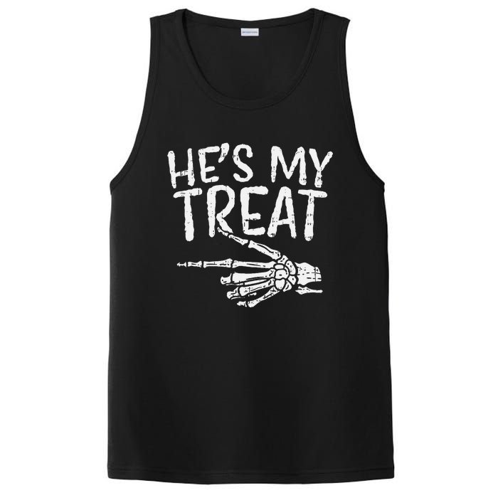 Hes My Treat Skeleton Matching Couple Halloween PosiCharge Competitor Tank