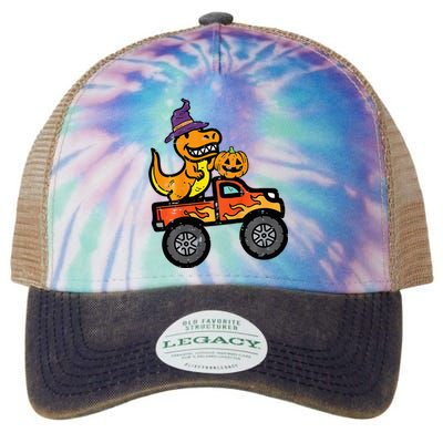 Halloween Monster Truck Dino Trex Costume Legacy Tie Dye Trucker Hat