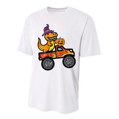 Halloween Monster Truck Dino Trex Costume Performance Sprint T-Shirt