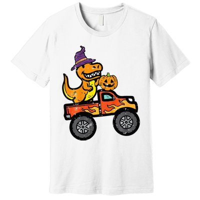 Halloween Monster Truck Dino Trex Costume Premium T-Shirt