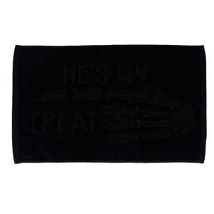 Hes My Treat Matching Couple Halloween Microfiber Hand Towel