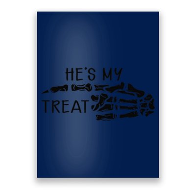 Hes My Treat Matching Couple Halloween Poster