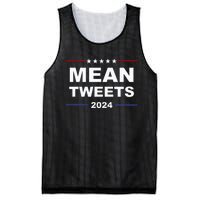 Humorous Mean Tweets & Trump 2024 Political Gear Gop Fans Mesh Reversible Basketball Jersey Tank