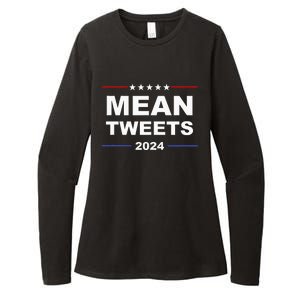 Humorous Mean Tweets & Trump 2024 Political Gear Gop Fans Womens CVC Long Sleeve Shirt