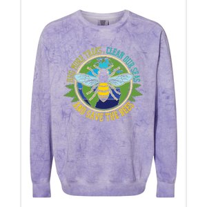 Hug More Trees Clean Seas Save Bees Nature Lover Earth Day Colorblast Crewneck Sweatshirt