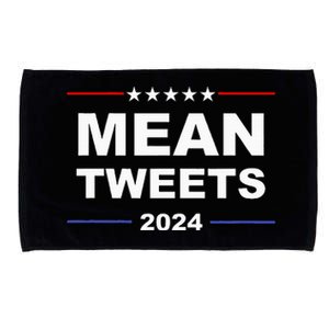 Humorous Mean Tweets & Trump 2024 Political Gear Gop Fans Microfiber Hand Towel