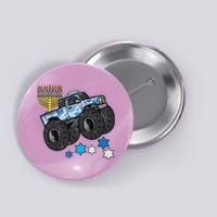 Hanukkah Monster Truck Menorah Chanukah Jewish Button