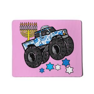 Hanukkah Monster Truck Menorah Chanukah Jewish Mousepad