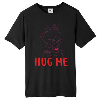 Hug Me Unicorn Cat Valentines Day Cat Unicorn Lovers Funny Gift Tall Fusion ChromaSoft Performance T-Shirt