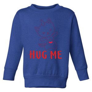 Hug Me Unicorn Cat Valentines Day Cat Unicorn Lovers Funny Gift Toddler Sweatshirt