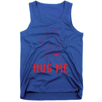 Hug Me Unicorn Cat Valentines Day Cat Unicorn Lovers Funny Gift Tank Top