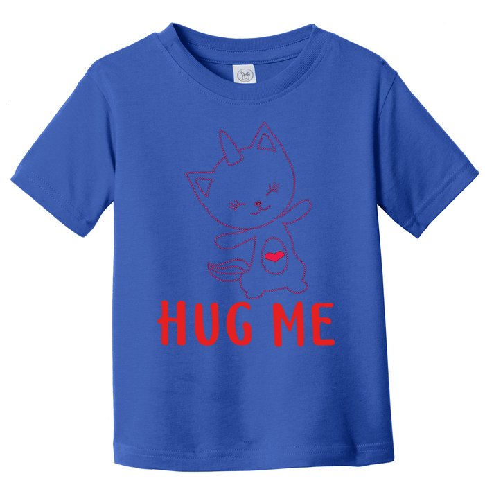 Hug Me Unicorn Cat Valentines Day Cat Unicorn Lovers Funny Gift Toddler T-Shirt