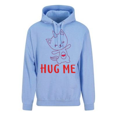 Hug Me Unicorn Cat Valentines Day Cat Unicorn Lovers Funny Gift Unisex Surf Hoodie