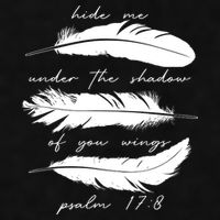 Hide Me Under The Shadow Of You Wings Psalm 17 8 Ladies PosiCharge Tri-Blend Wicking Tank