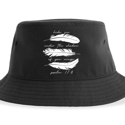Hide Me Under The Shadow Of You Wings Psalm 17 8 Sustainable Bucket Hat