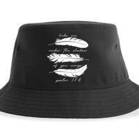 Hide Me Under The Shadow Of You Wings Psalm 17 8 Sustainable Bucket Hat
