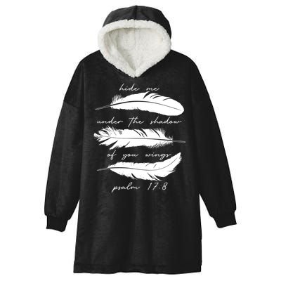 Hide Me Under The Shadow Of You Wings Psalm 17 8 Hooded Wearable Blanket