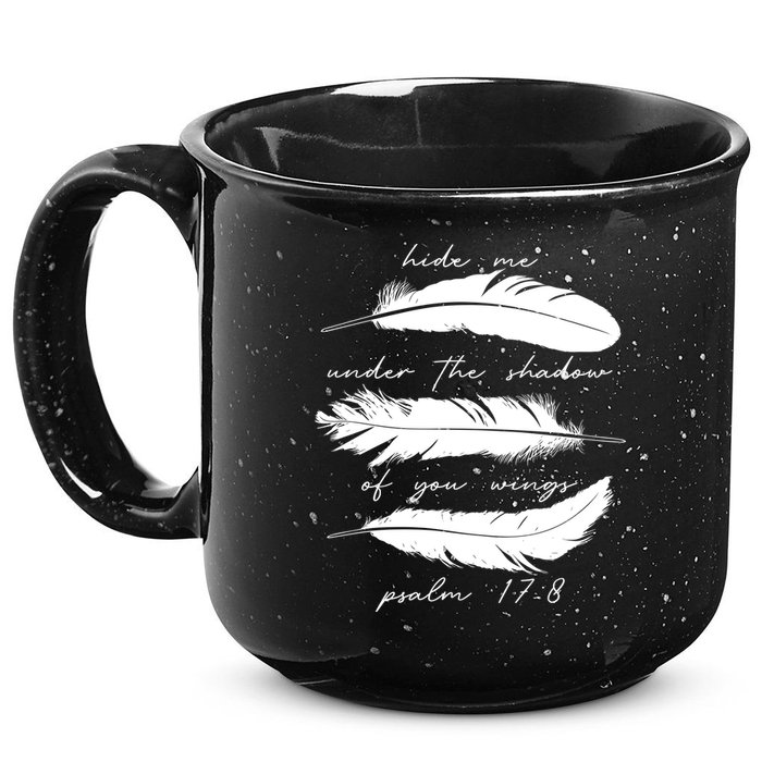 Hide Me Under The Shadow Of You Wings Psalm 17 8 15oz Campfire Ceramic Mug