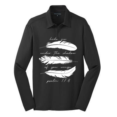 Hide Me Under The Shadow Of You Wings Psalm 17 8 Silk Touch Performance Long Sleeve Polo